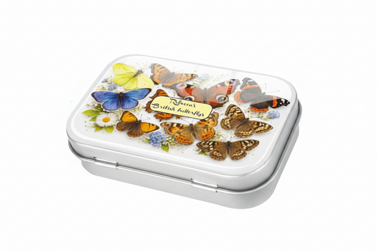 Personalised British Butterfly Gift Tin – Set  of butterflies