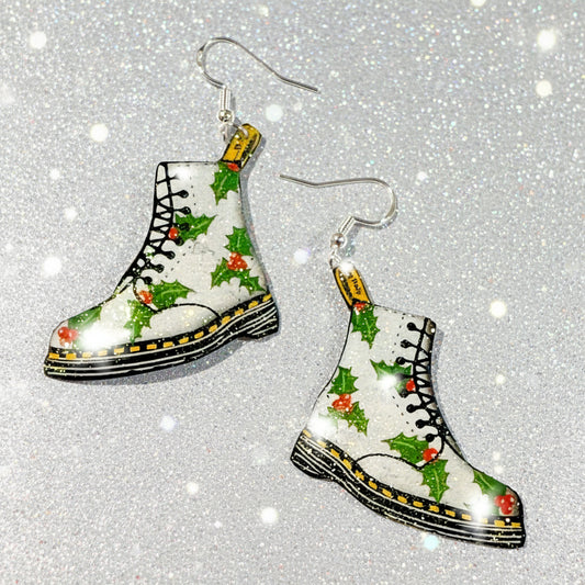 holly dr marten boots dangle earrings