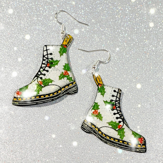 holly dr marten boots dangle earrings