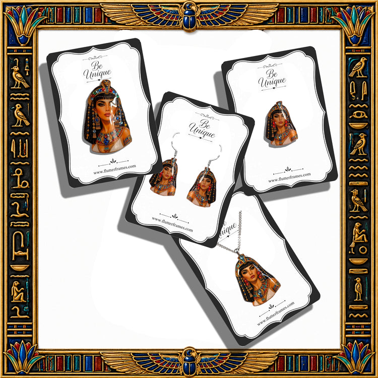 Egyptian-style pharaoh necklace or earring set 