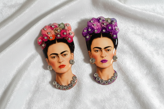 Freida Kahlo handmade brooch