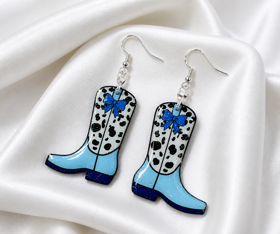 Fun Cowgirl Boot Earrings, Line dancing earrings