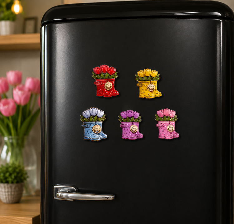 Gardener's gift. Unique personalised fridge magnet handmade