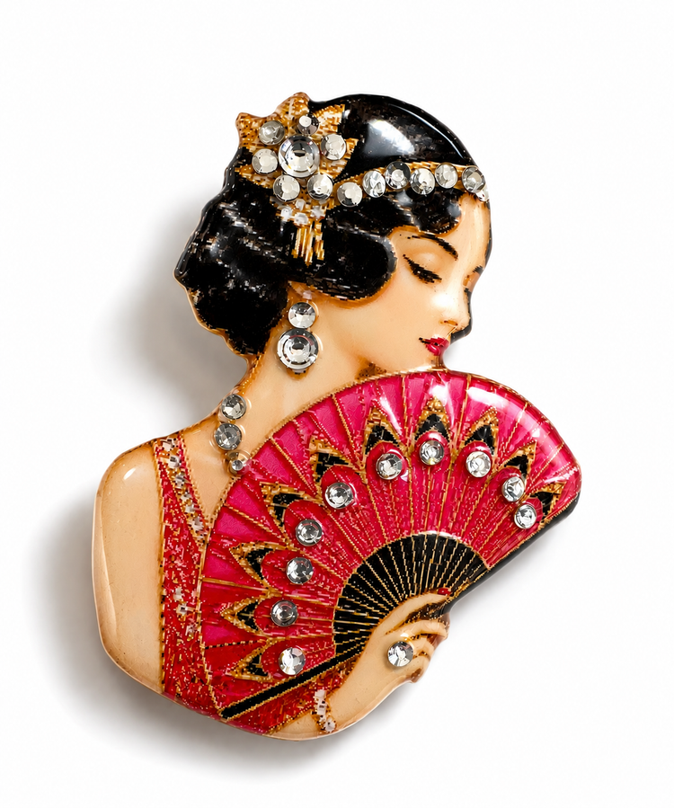 Hollywood retro brooch