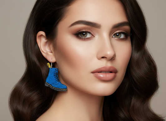 dr martens blue earrings