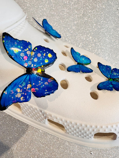 Butterfly Croc clogs Clips