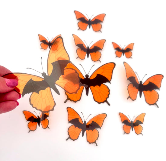 Halloween  3d butterfly wall stickers, handmade