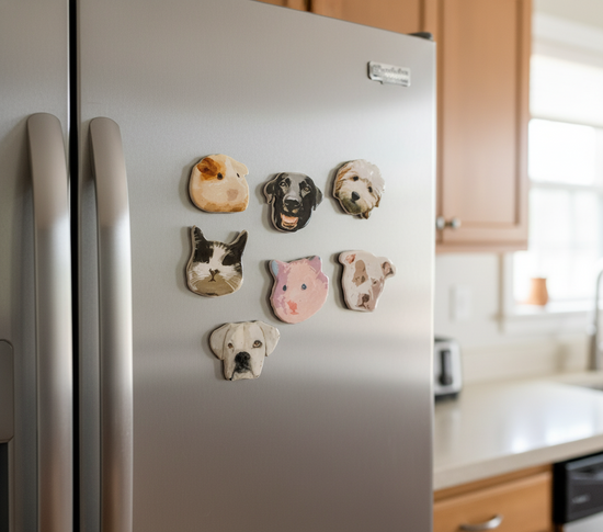 Custom photo pet magnets