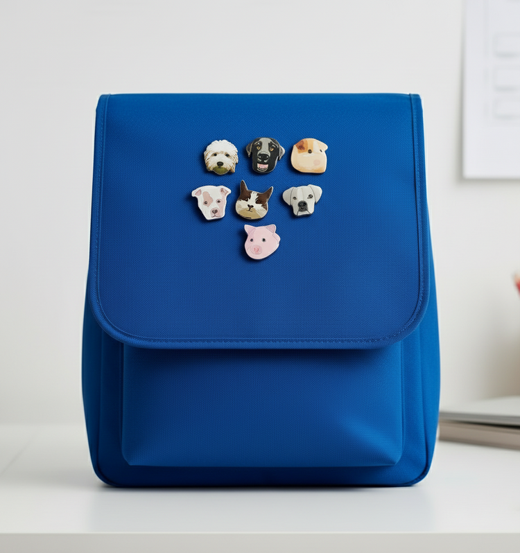 Custom Photo pet pins or magnets