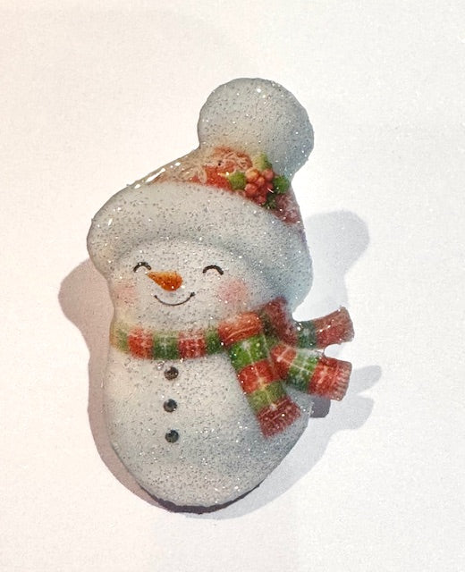 cute snowman enamel pin