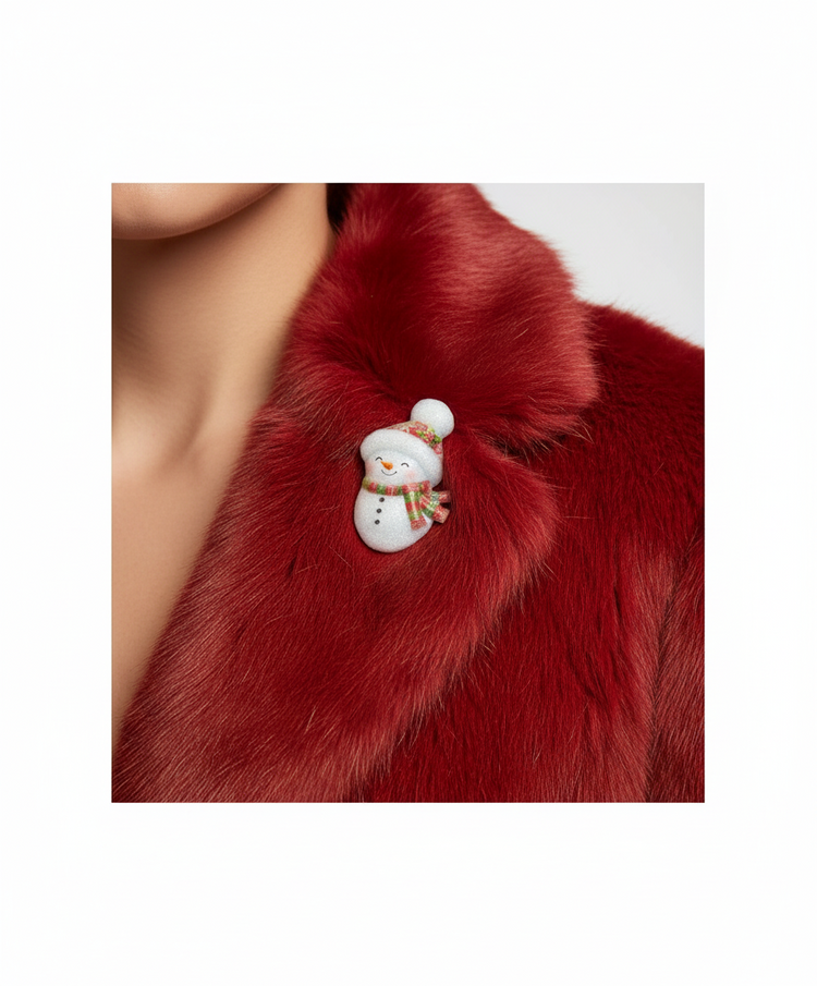 cute snowman pin