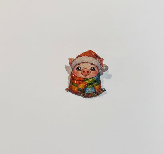 funny pig in the blanket funny magnet