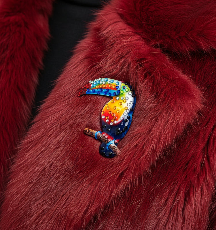 toucan brooch