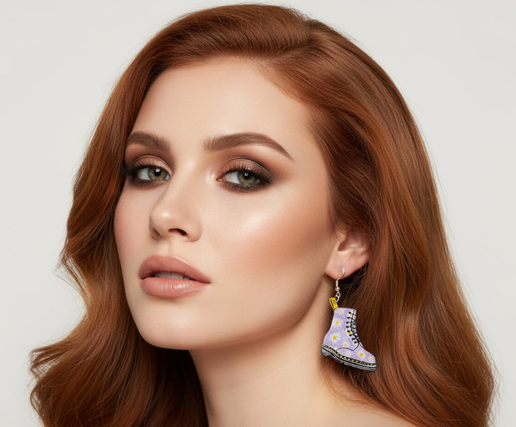 Dr Martens boots daisy earrings