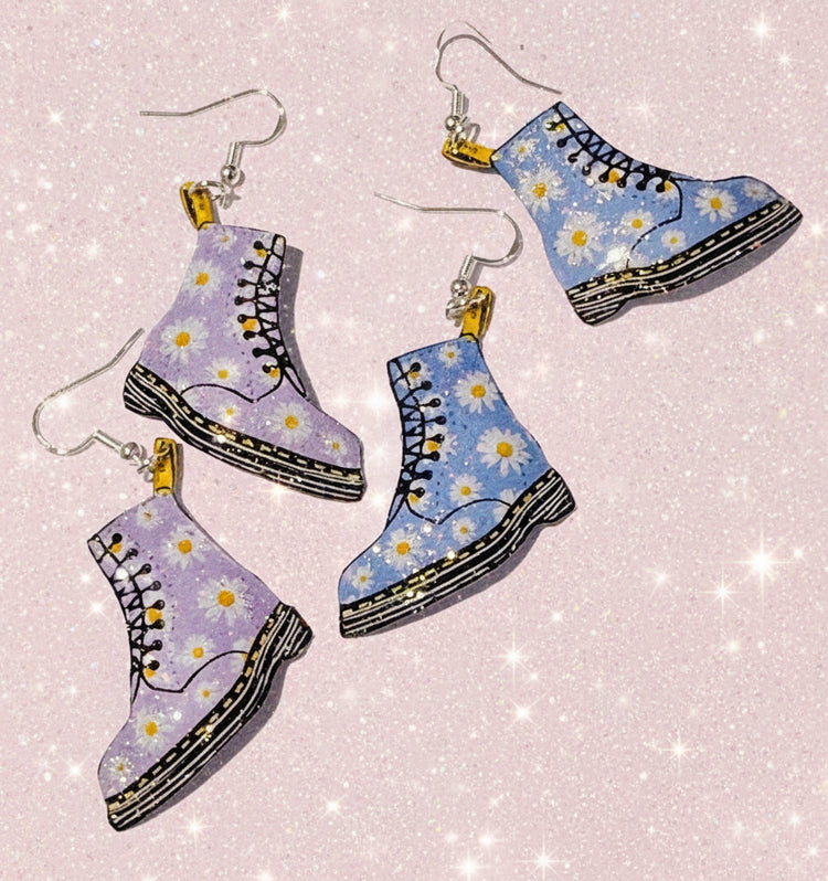 Dr Martens daisy earrings
