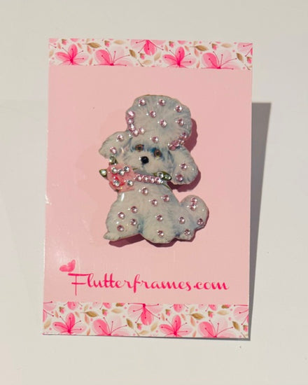 retro poodle brooch

