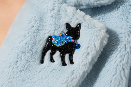 Pug dog unique brooch