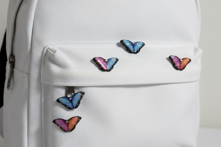 colourful handmade butterfly pins