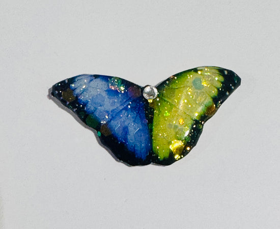 Inspirational butterfly pin. Butterfly handmade pin. If nothing ever changed, there'd be no butterflies