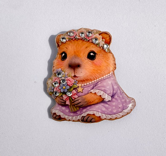 Personalised small Capybara magnet