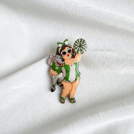 Ireland small glossy enamel pin. Handmade. Irish small keepsake gift