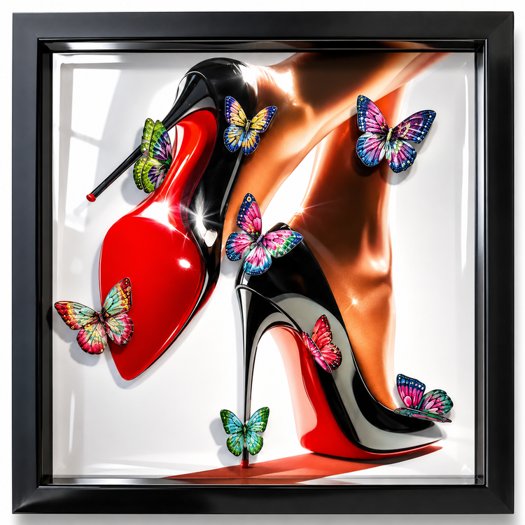 Killer heels glossy butterfly picture