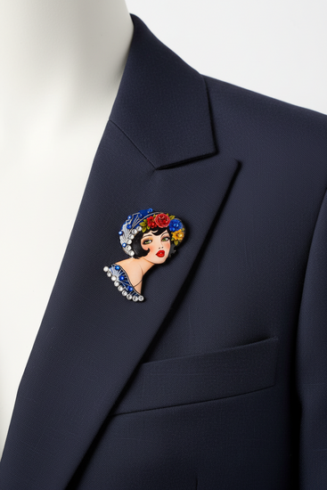 Roaring 20s brooch