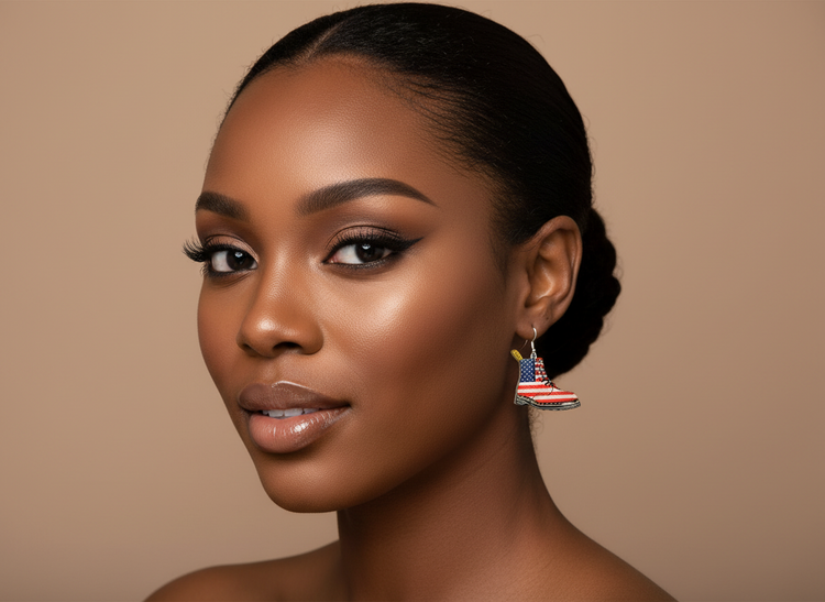 USA Dr Marten earrings, handmade