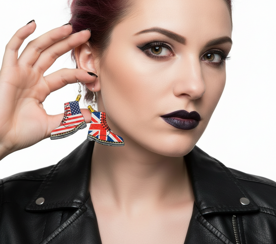 USA and UK earrings