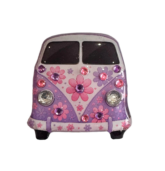 VW Retro camper van and VW Spilt Screen Beetle enamel Pin or magnet.