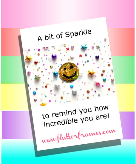 a bit of sparkle mini enamel pin in gold