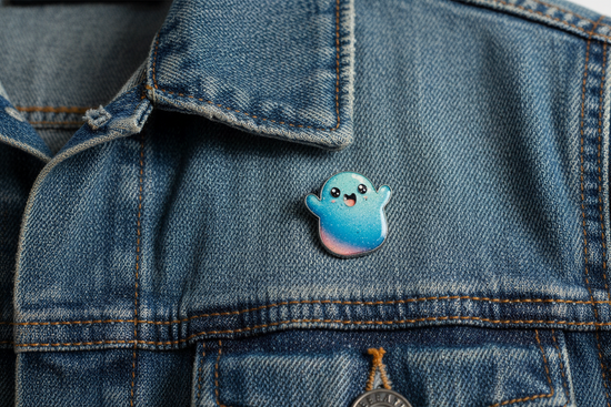 positive vibe enamel pin