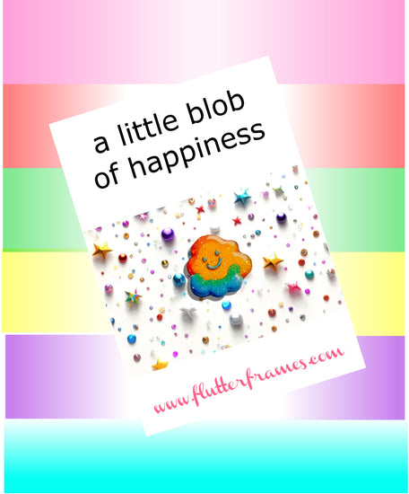 Positivity Bean Enamel Pin -  A Little Blob of Happiness Enamel Pin. Small Positive Gift - positivity Gift