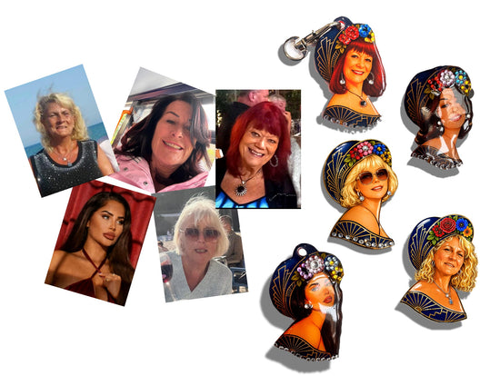 Personalised photo retro keychains 