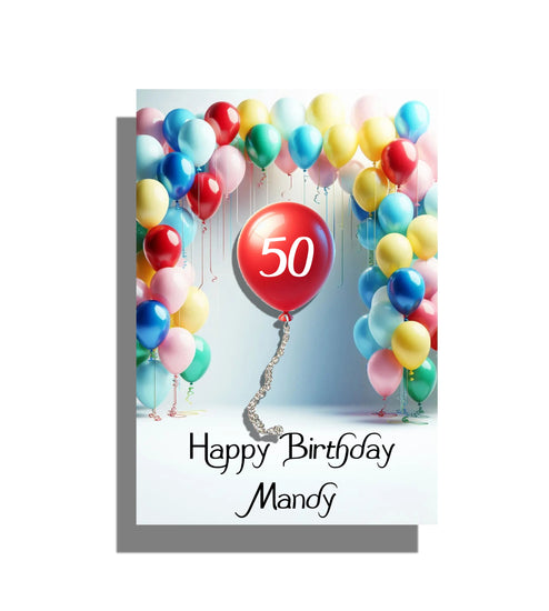 birthday balloon pin badge