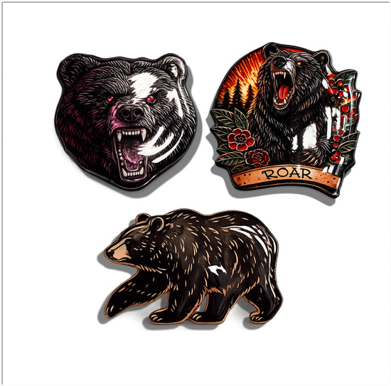 Canadian bear enamel Pin or magnet