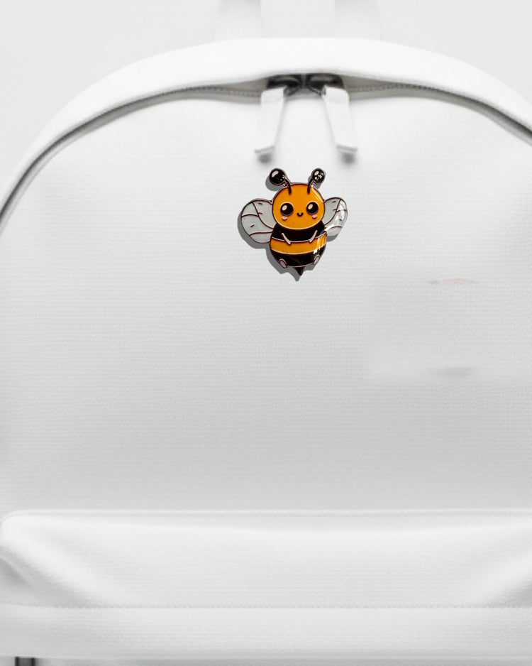 Bee  in Badge. Pocket hug. I believe in you. Positivity card. Bumble bee gift