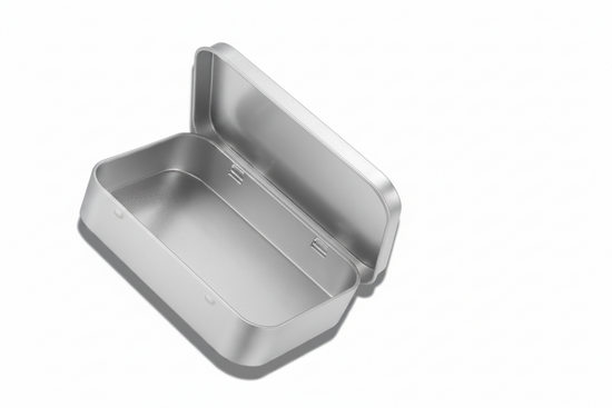 Empty small tin