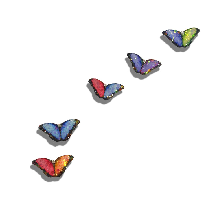 unique butterfly handmade pins, lots of colours