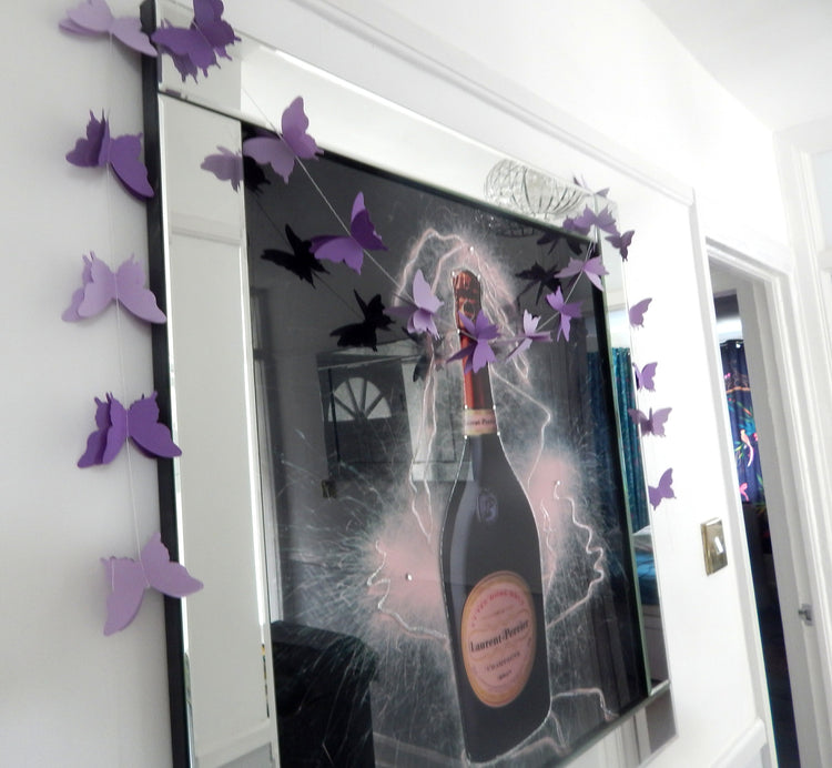 lilac Party butterfly garland home decor