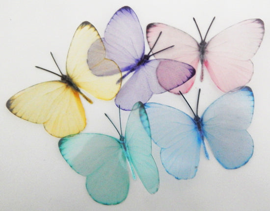 Beautiful pastel butterflies for Christening