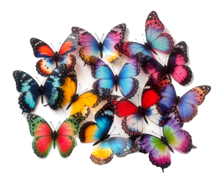 bright handmade butterfly decorations