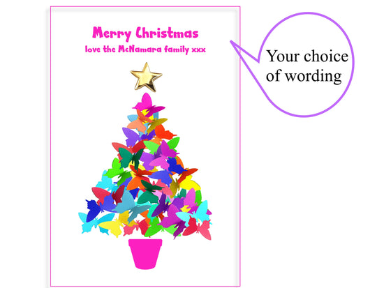 Customised christmas cards handmade