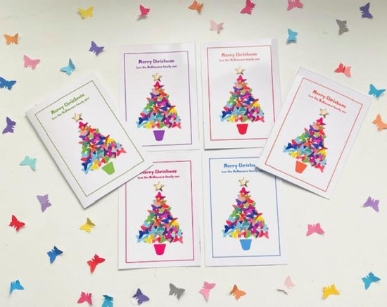 Family Customised christmas cards handmade