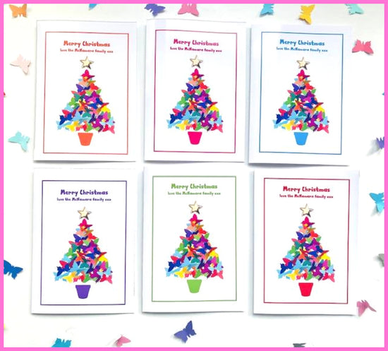 Family surname christmas cards handmade