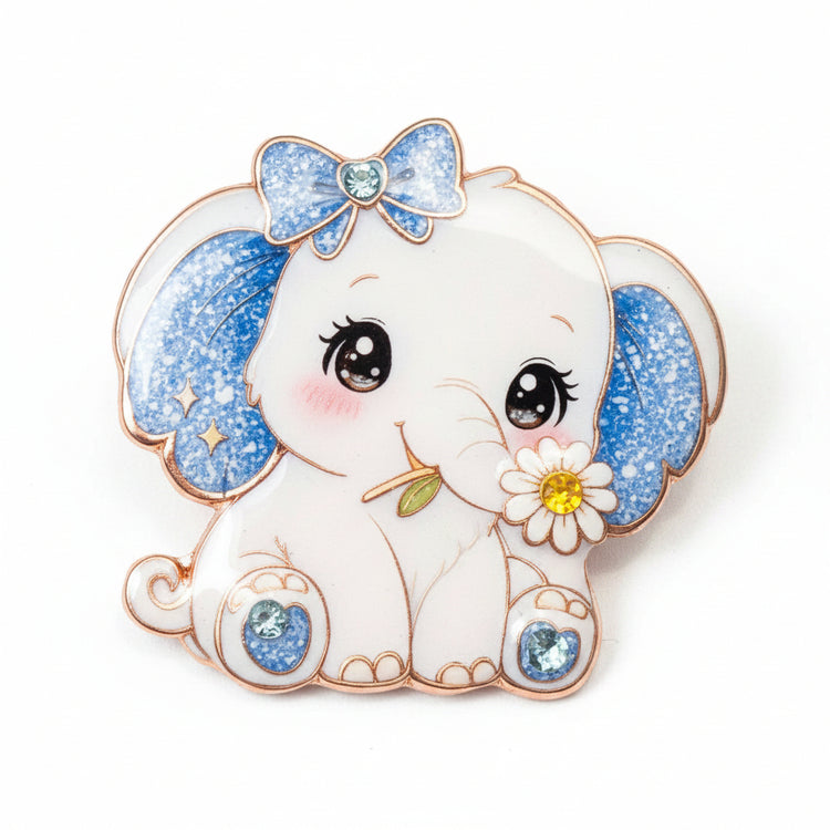 cute blue elephant