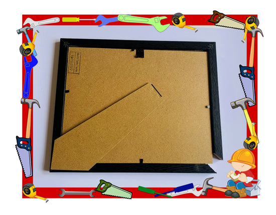 measure twice cut once funny framed picture