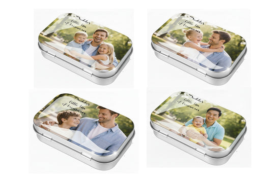 personalised photo tin