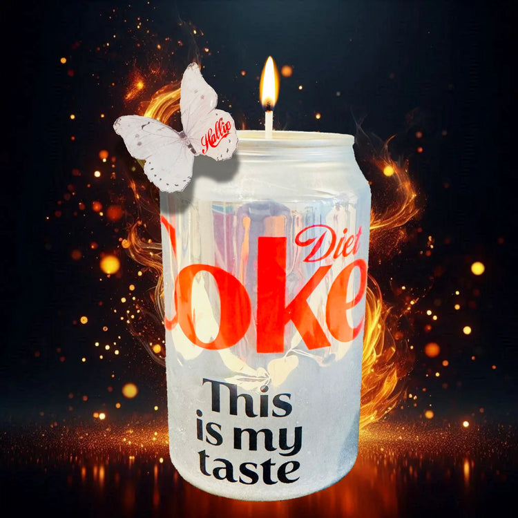 Personalised Diet Coke Can Candle . Tin anniversary