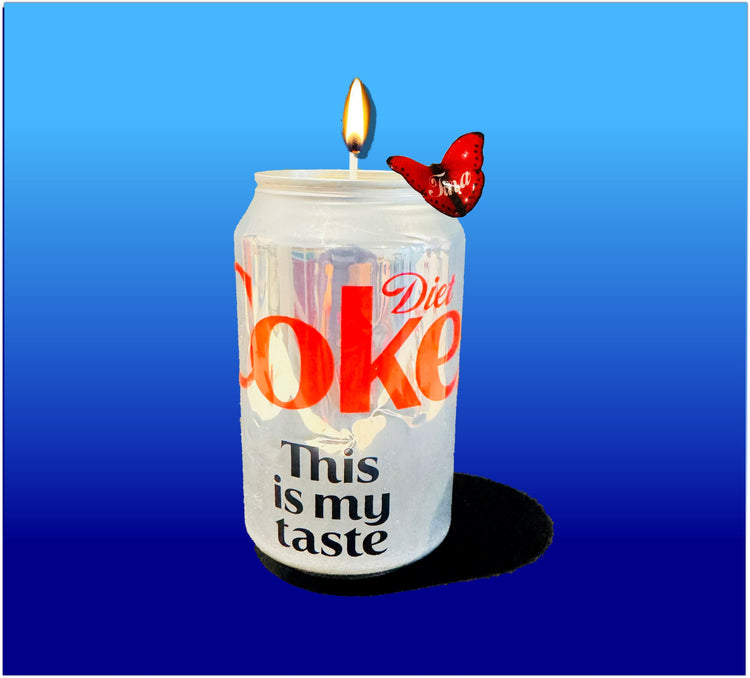 Personalised Diet Coke Can Candle with name